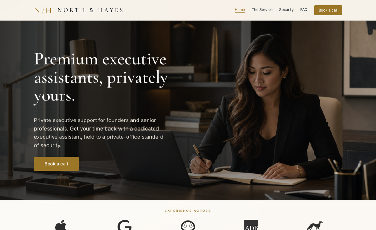 North & Hayes website